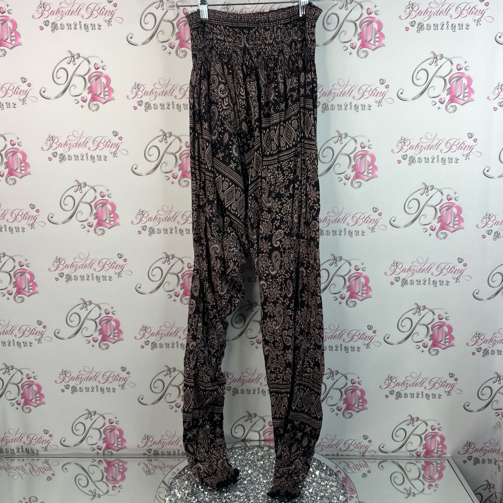 Pants harem hippie Thailand paisley floral Bohemian Patterned Women's Pants